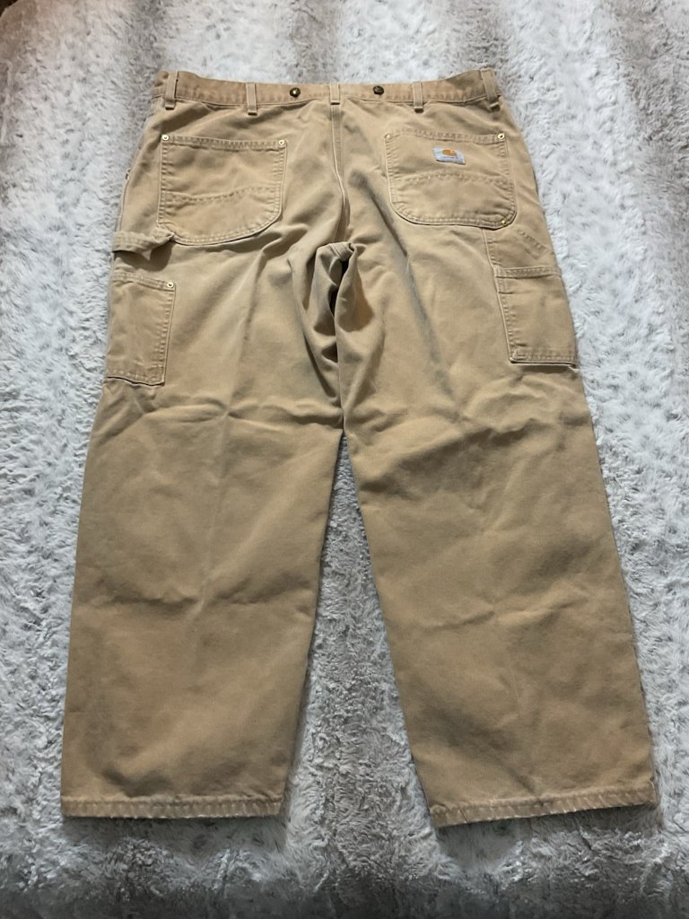 Carhartt Vintage Tan Men’s Double Knees Pants 38 See Measurements — image 2 of 8